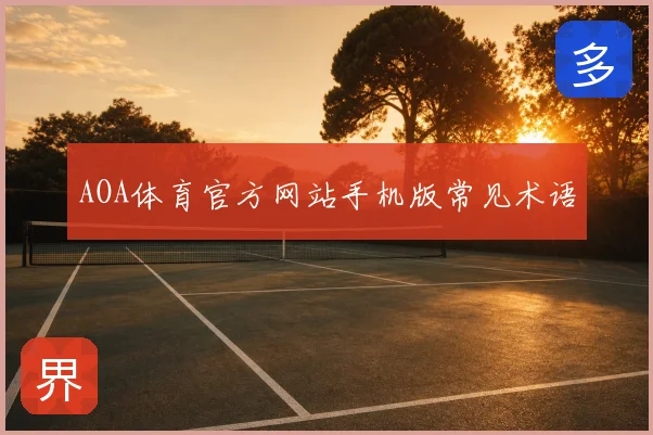 AOA体育官方网站手机版常见术语