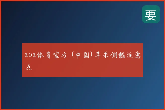 aoa体育官方 (中国)苹果侧载注意点